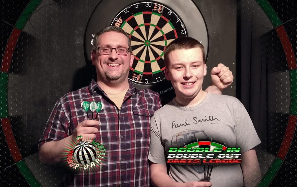 Captains & Secretaries Knockout Winners Ian Hackett & Karl Wingate