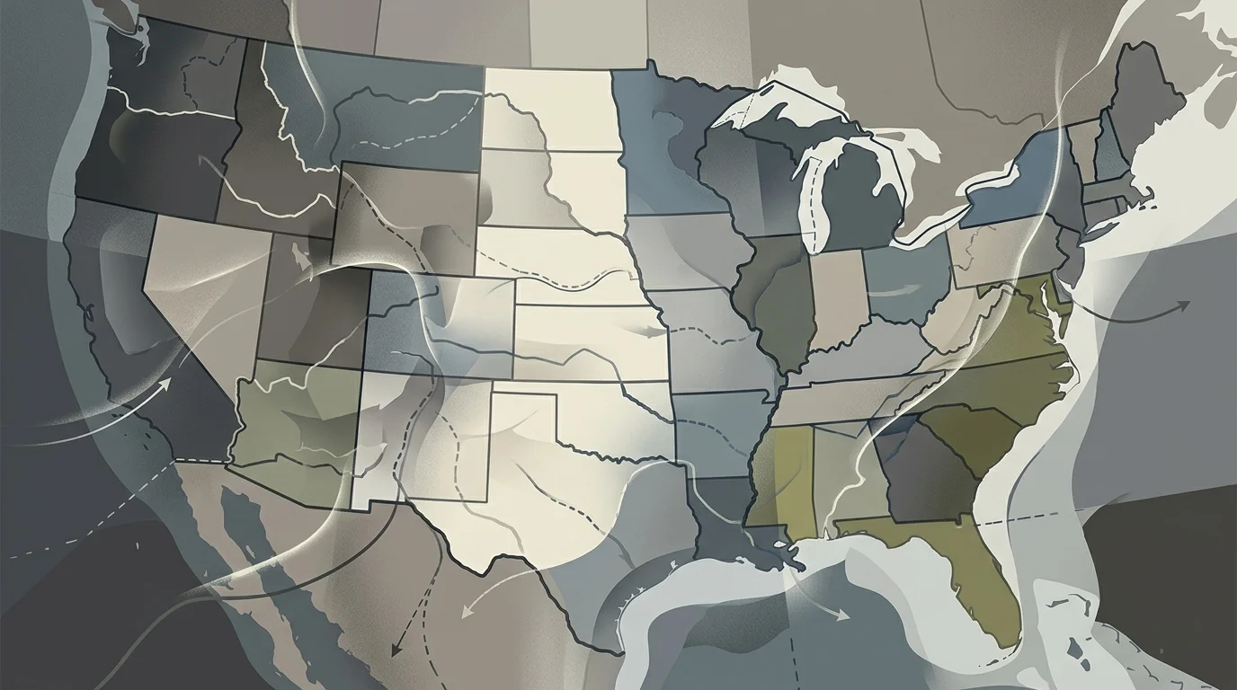A conceptual graphic representing boundary changes and regional planning.