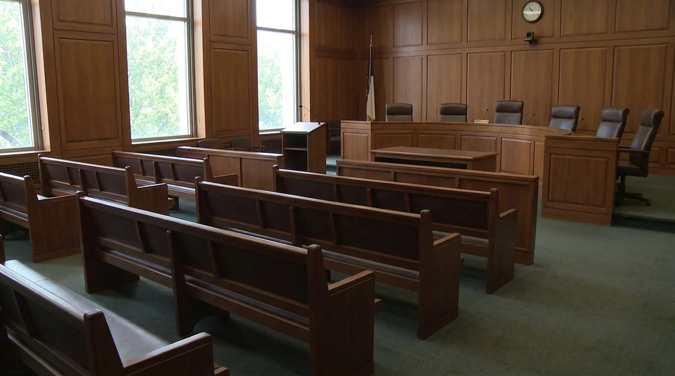 A generic local council chamber interior