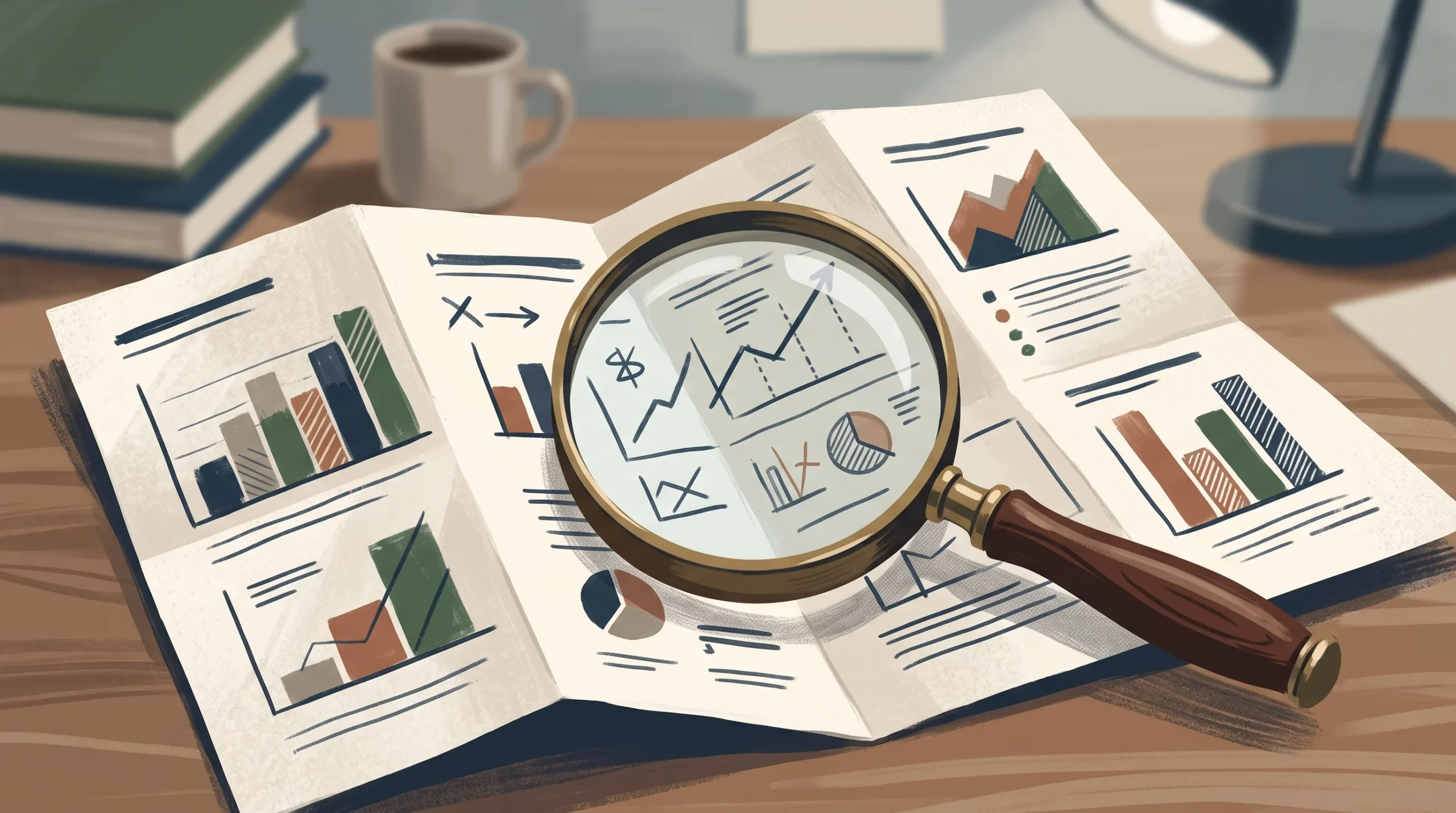 A conceptual illustration of property valuation documents.