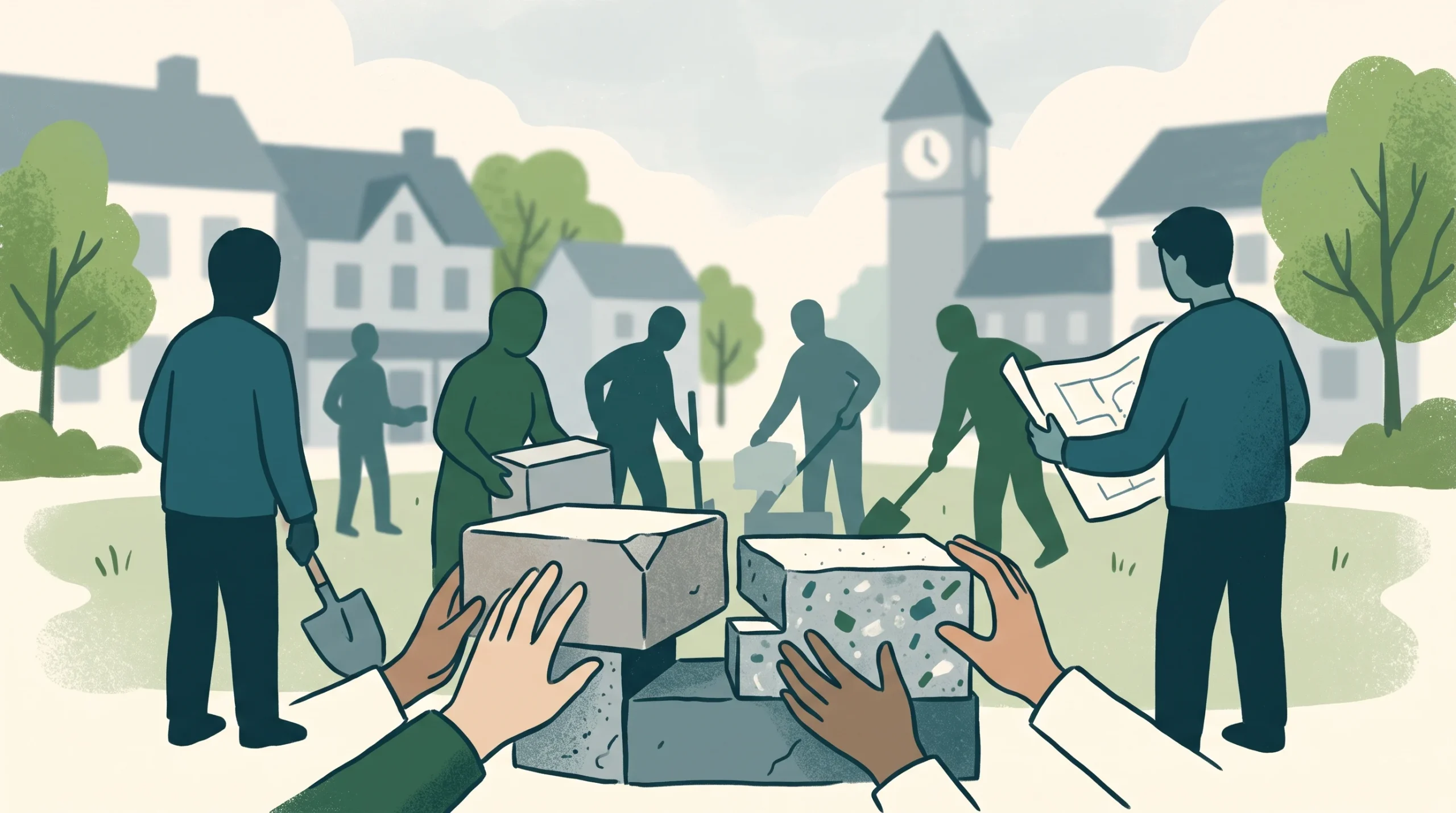 Conceptual editorial illustration