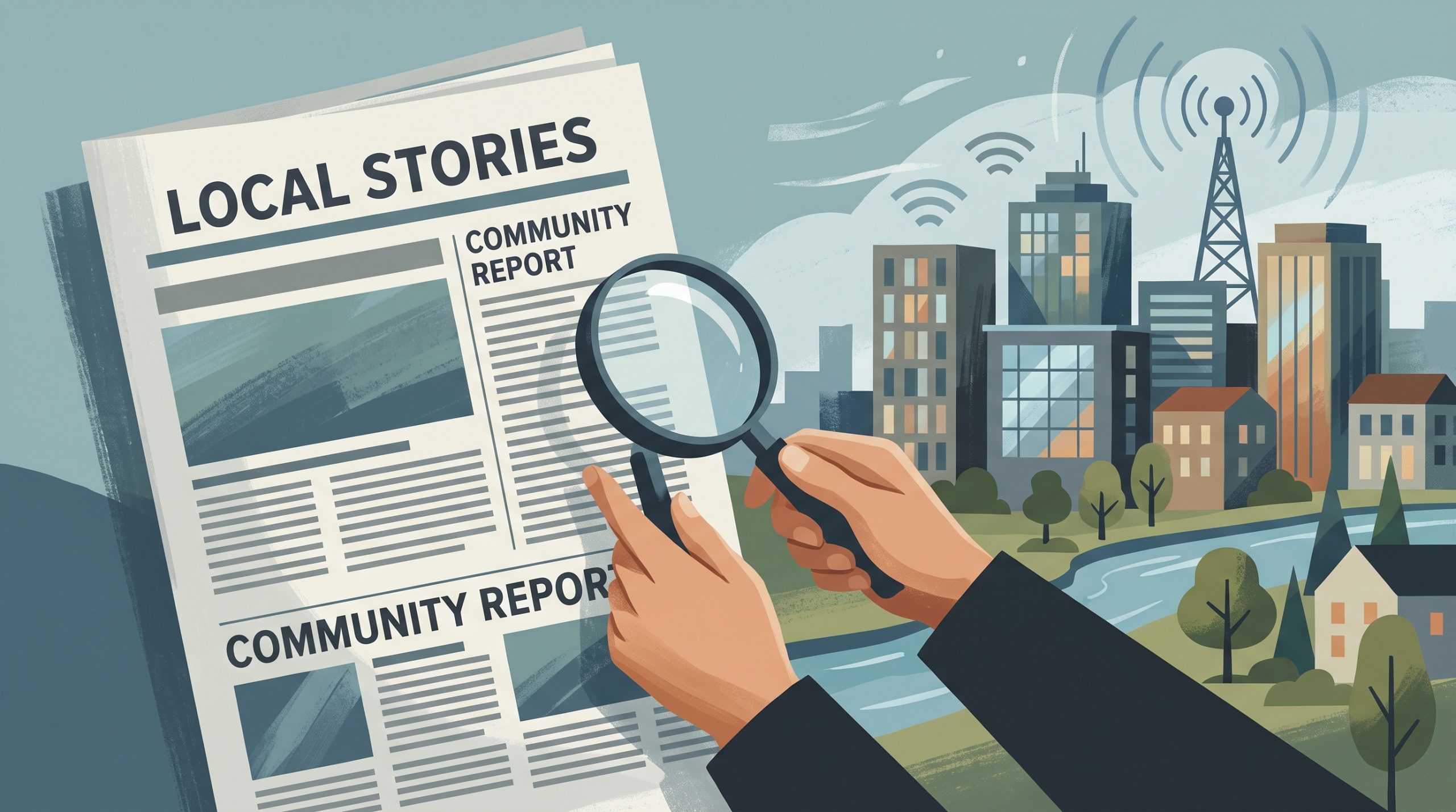 Conceptual editorial illustration