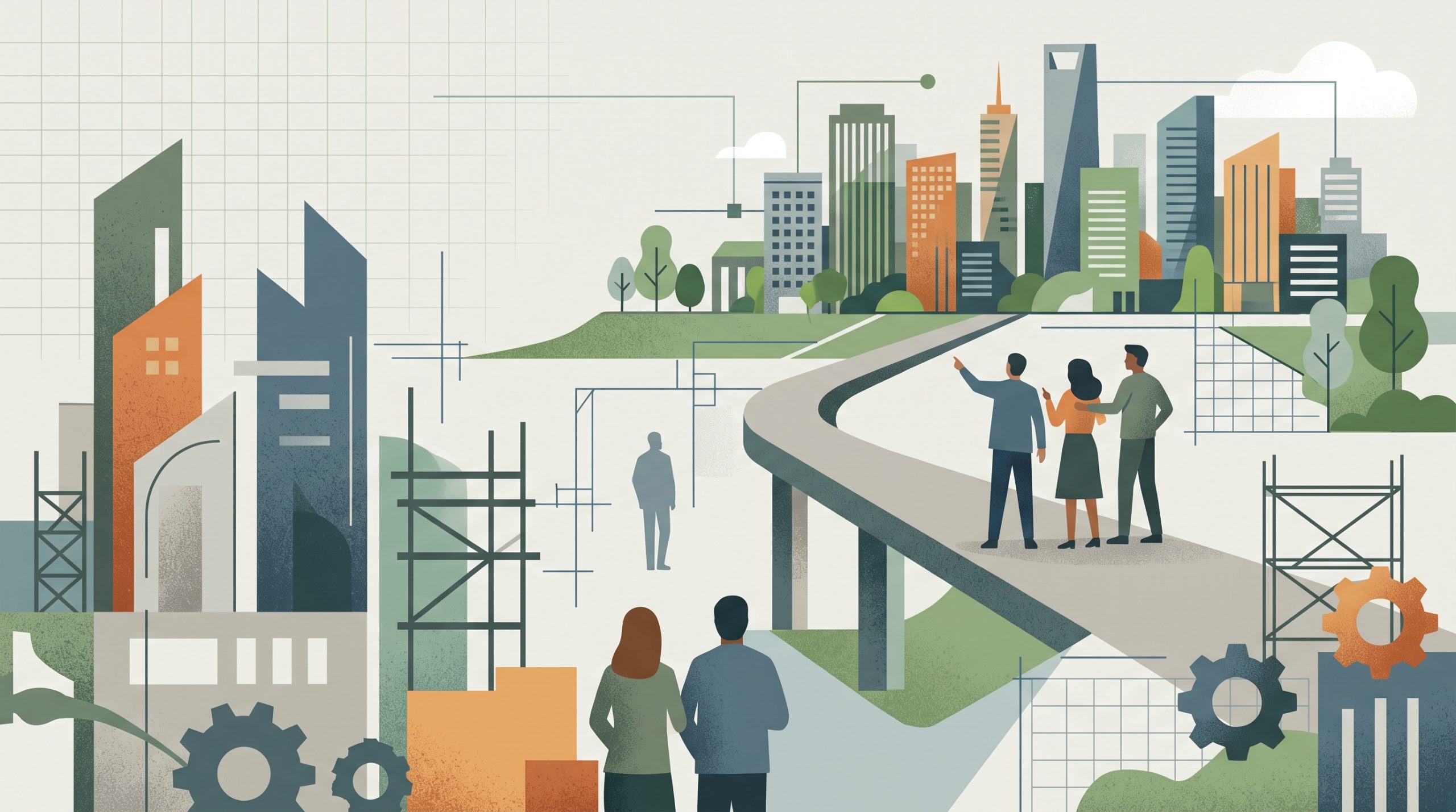Conceptual editorial illustration