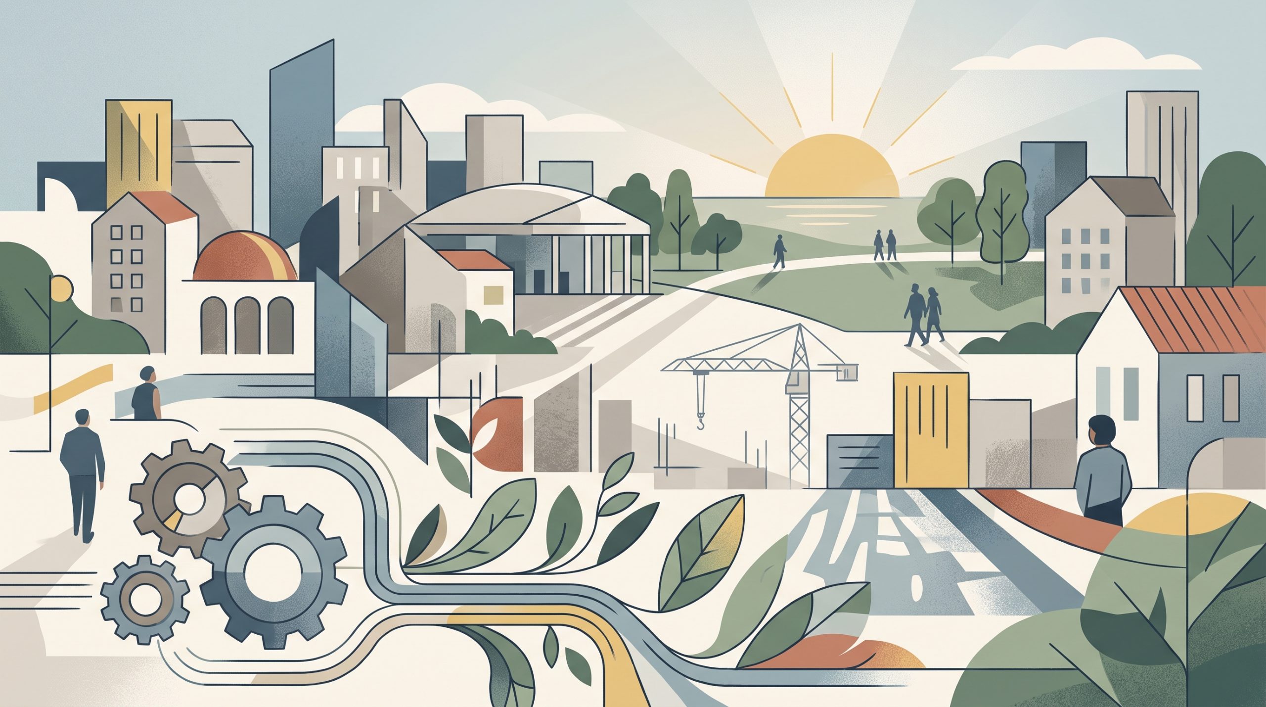 Conceptual editorial illustration