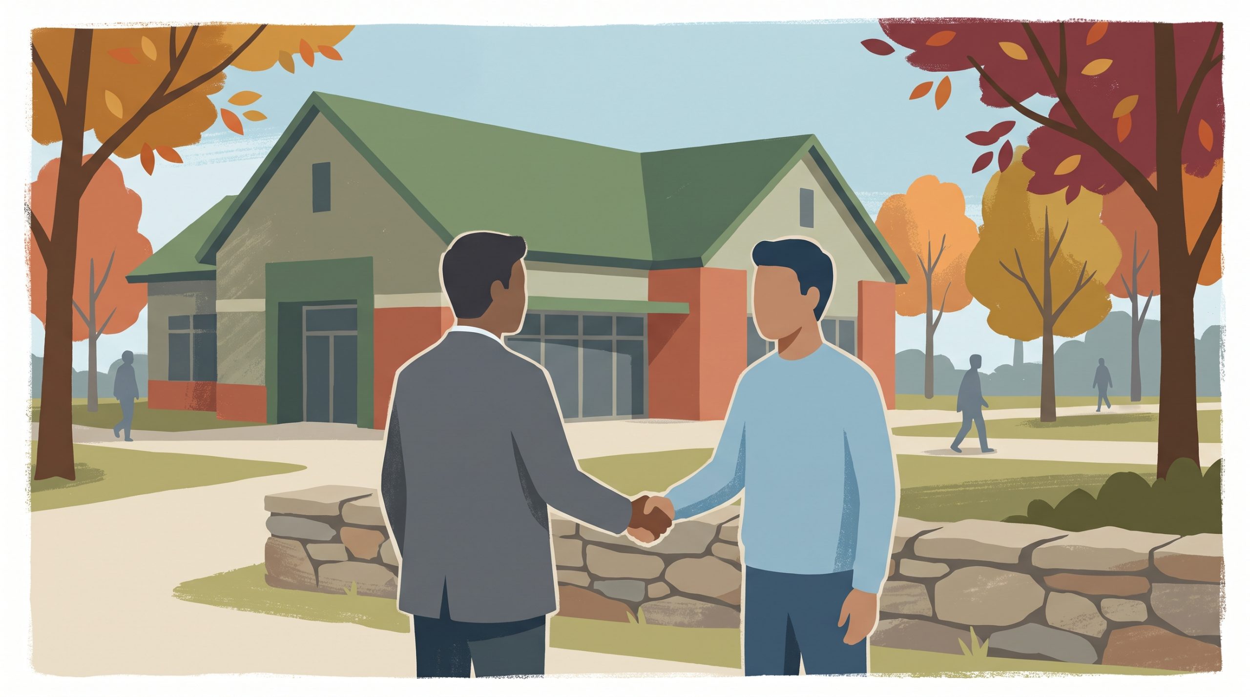 Conceptual editorial illustration