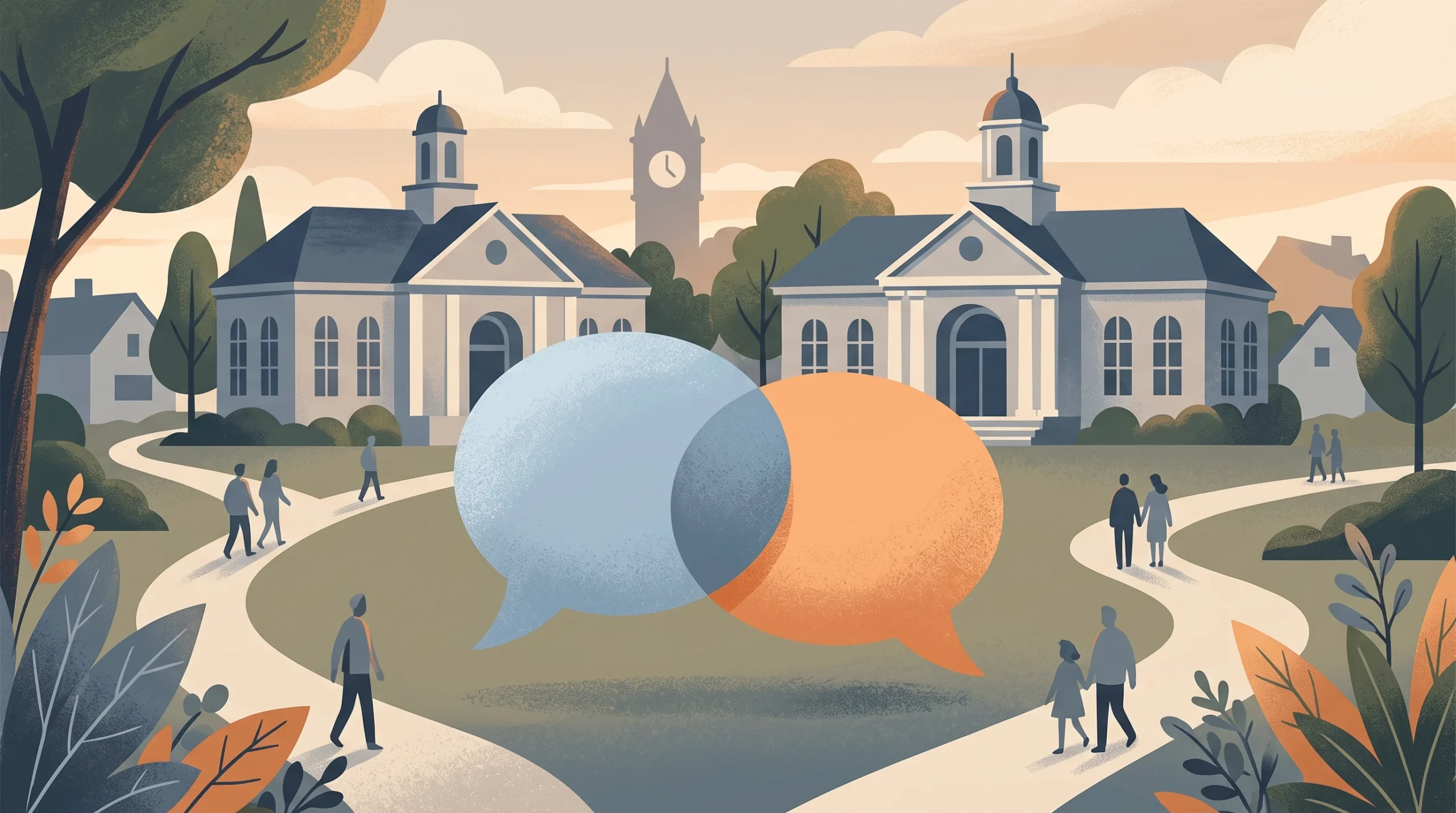Conceptual editorial illustration
