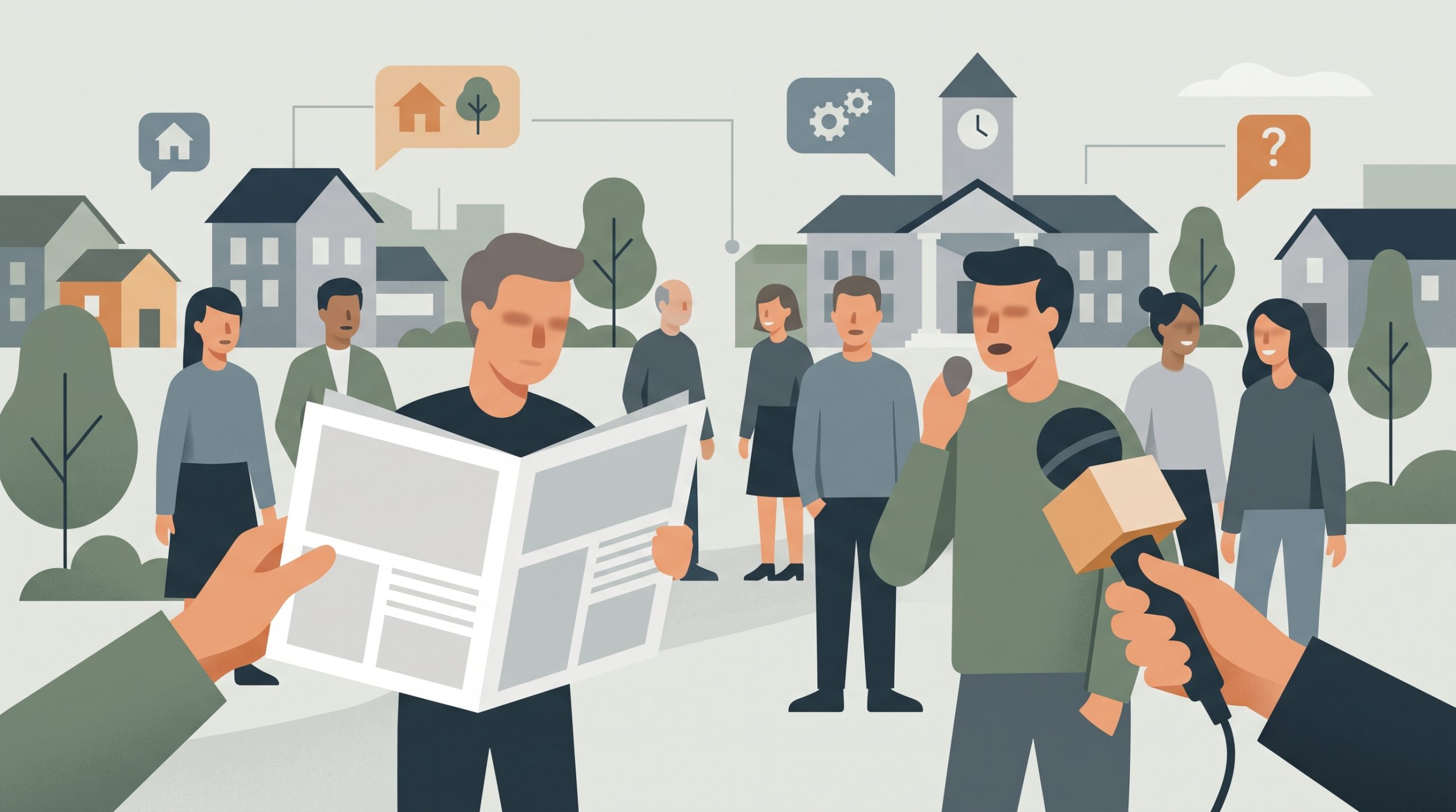 Conceptual editorial illustration