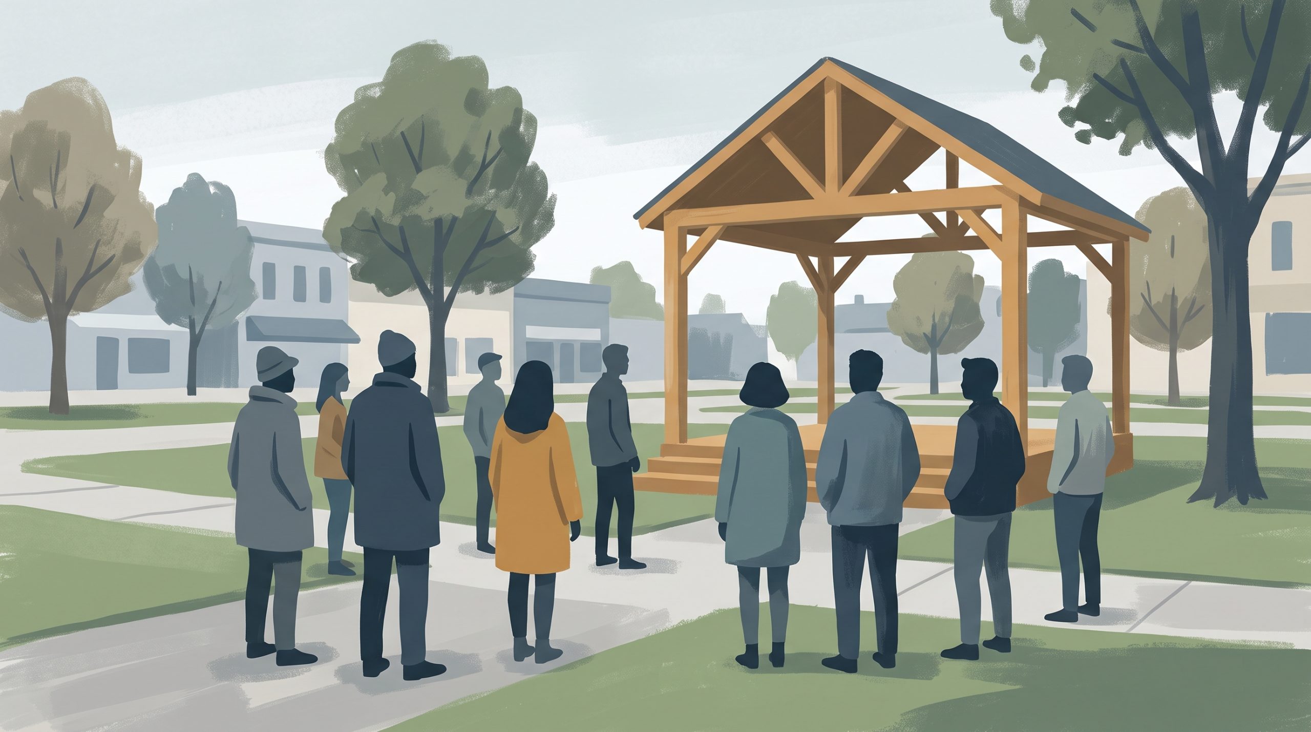 Conceptual editorial illustration