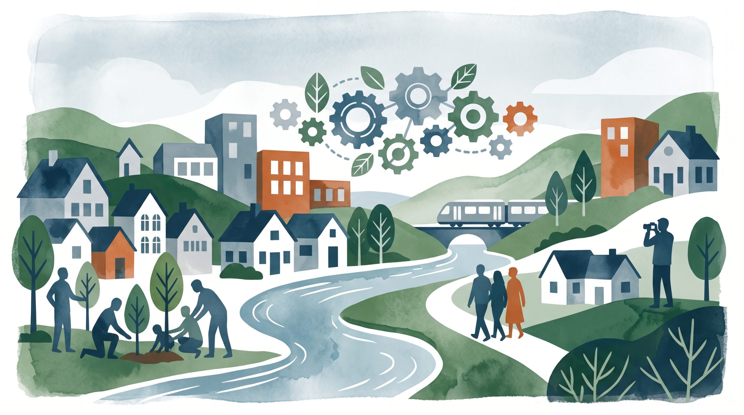 Conceptual editorial illustration