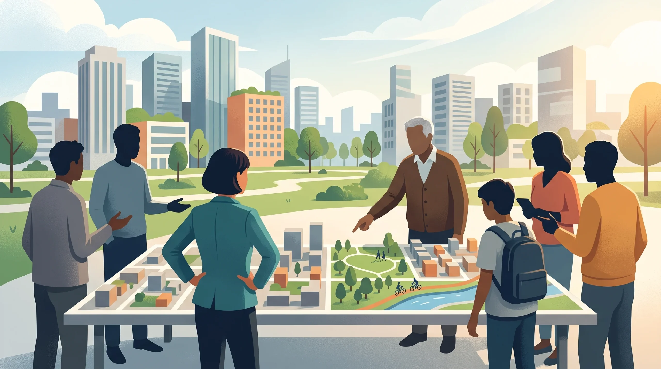 Conceptual editorial illustration
