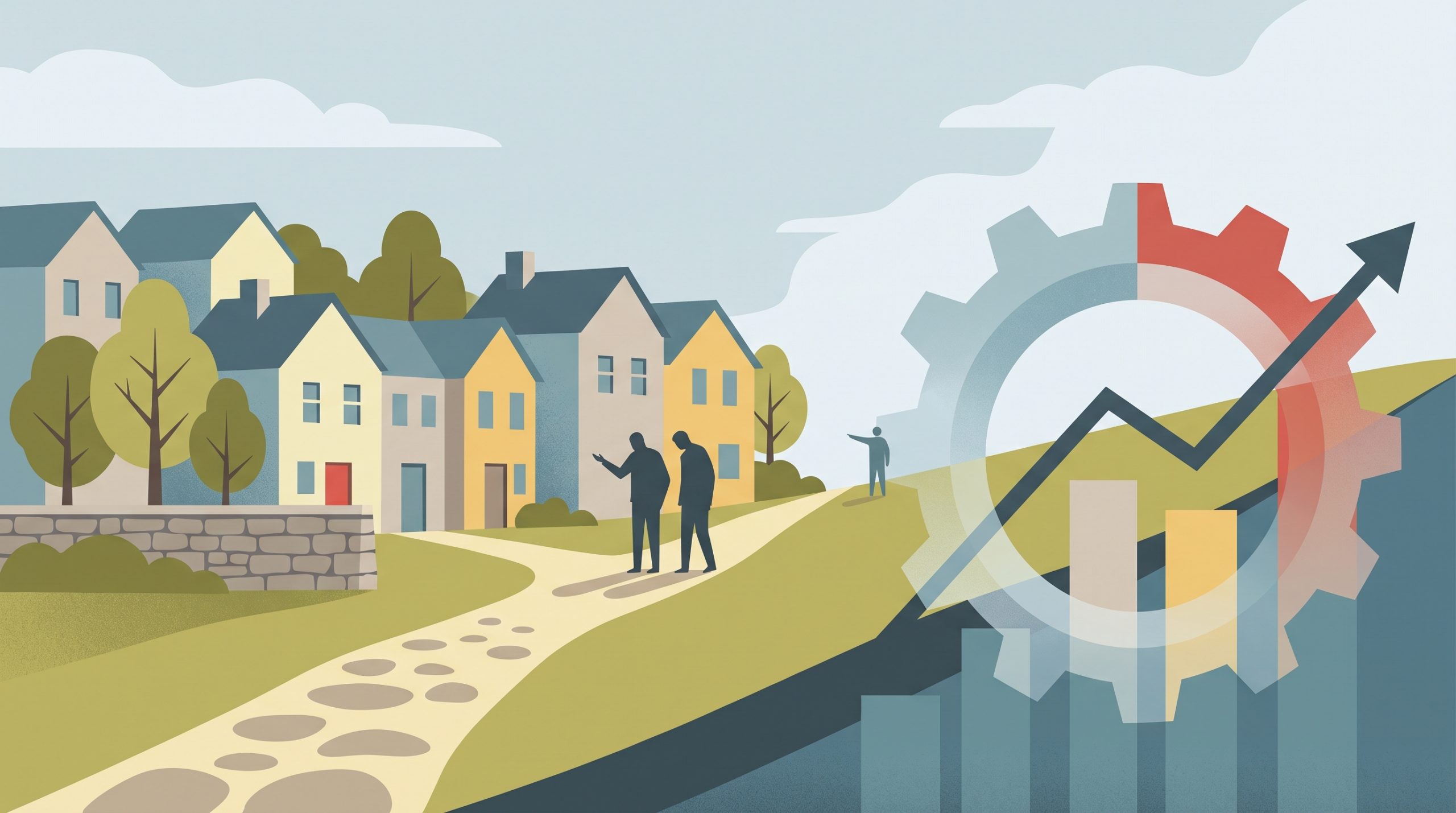 Conceptual editorial illustration