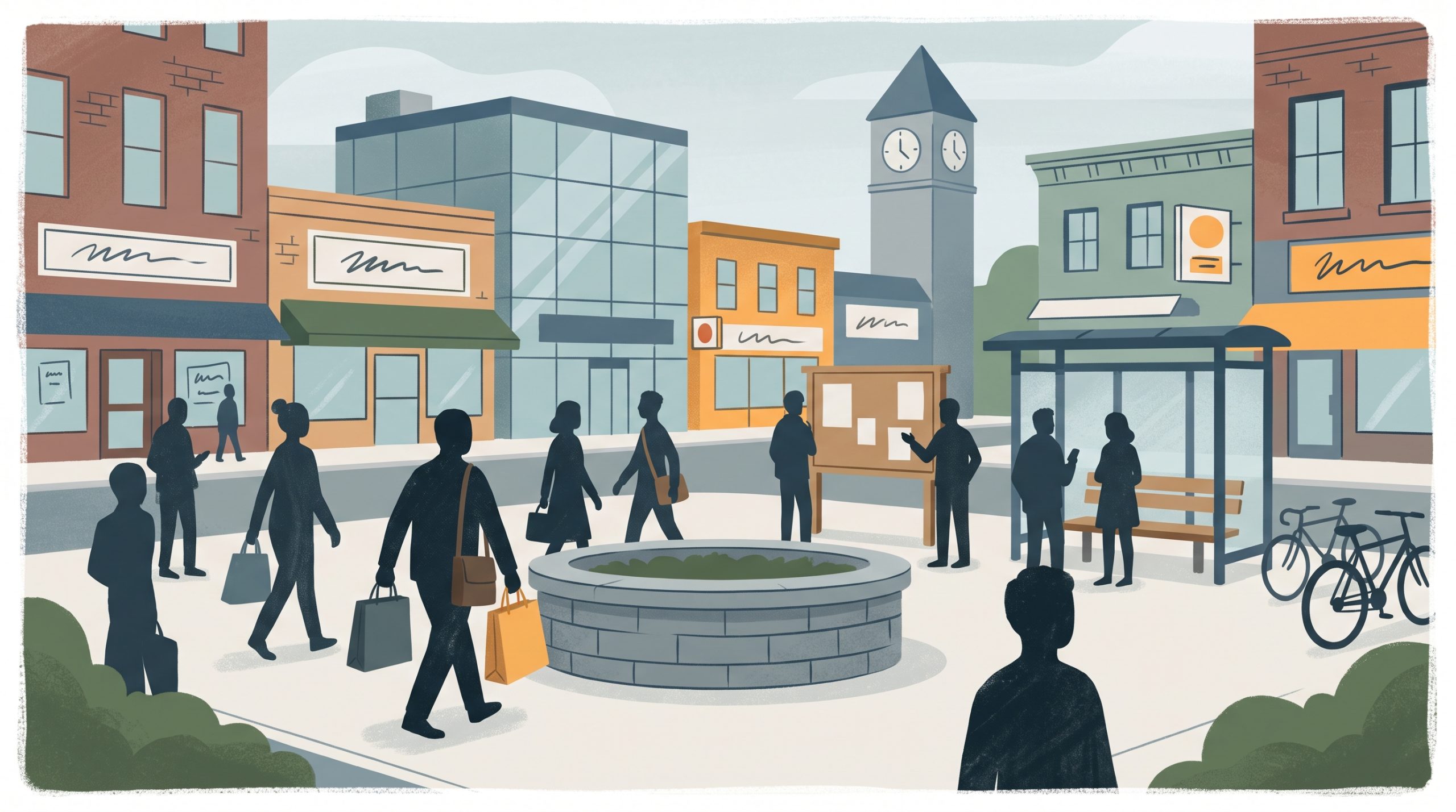 Conceptual editorial illustration