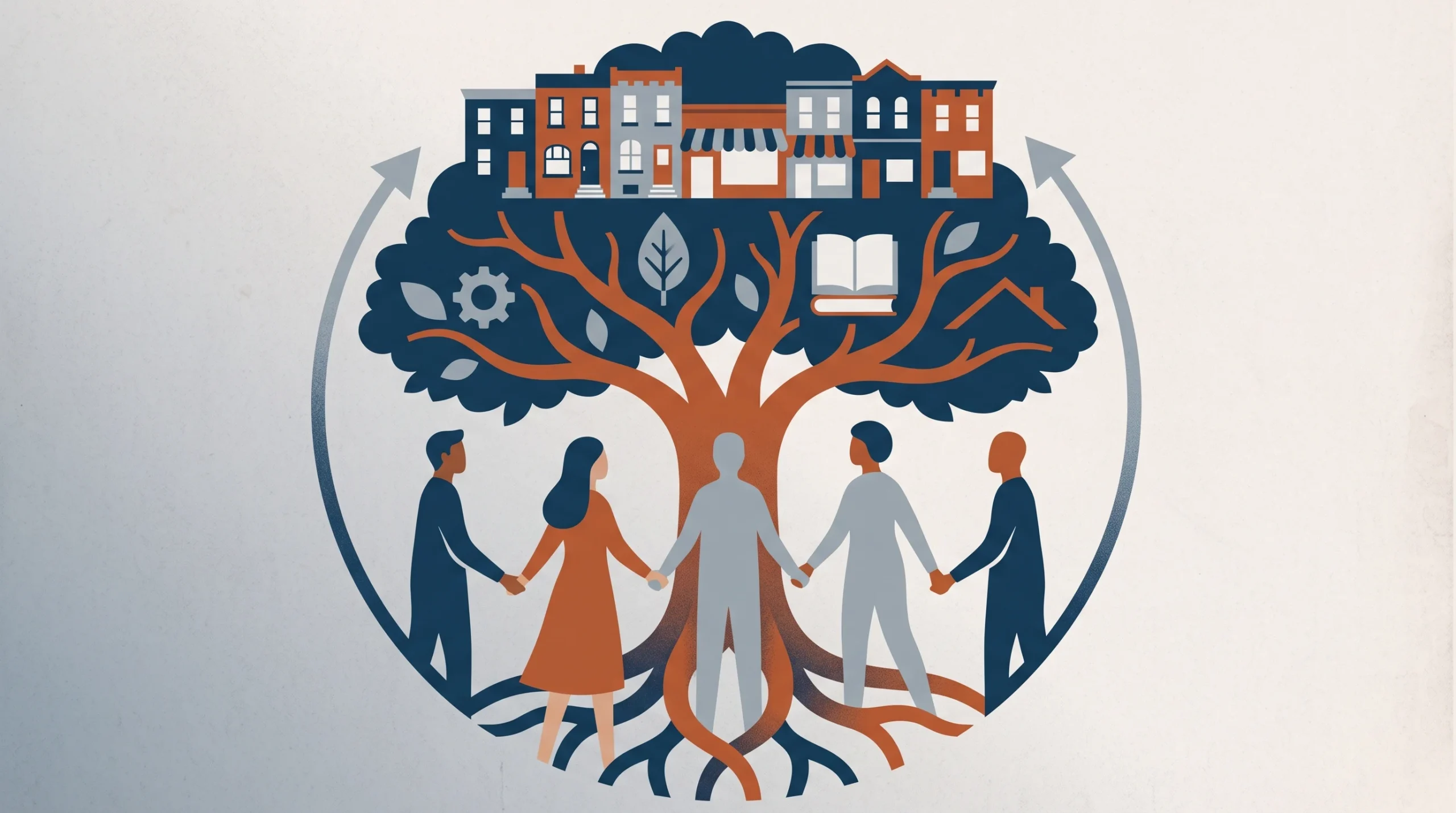 Conceptual editorial illustration