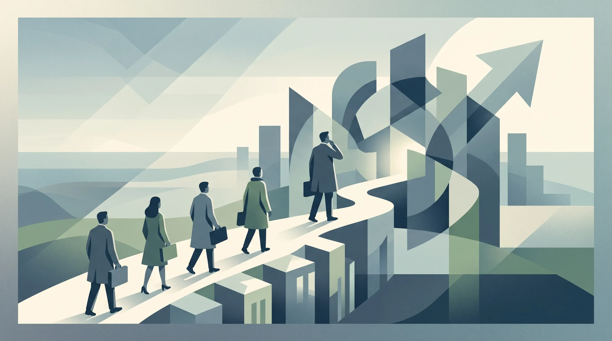 Conceptual editorial illustration