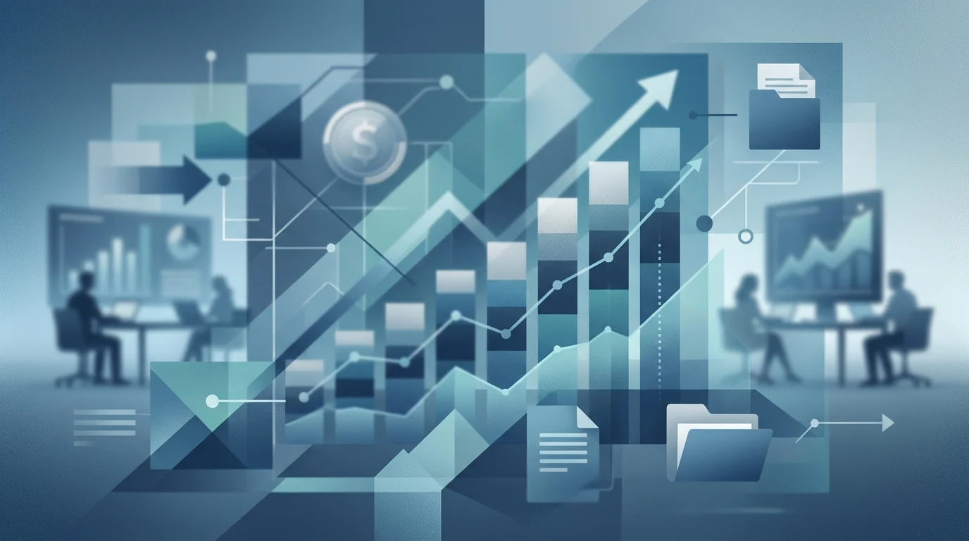 Abstract representation of financial data and government budgeting.