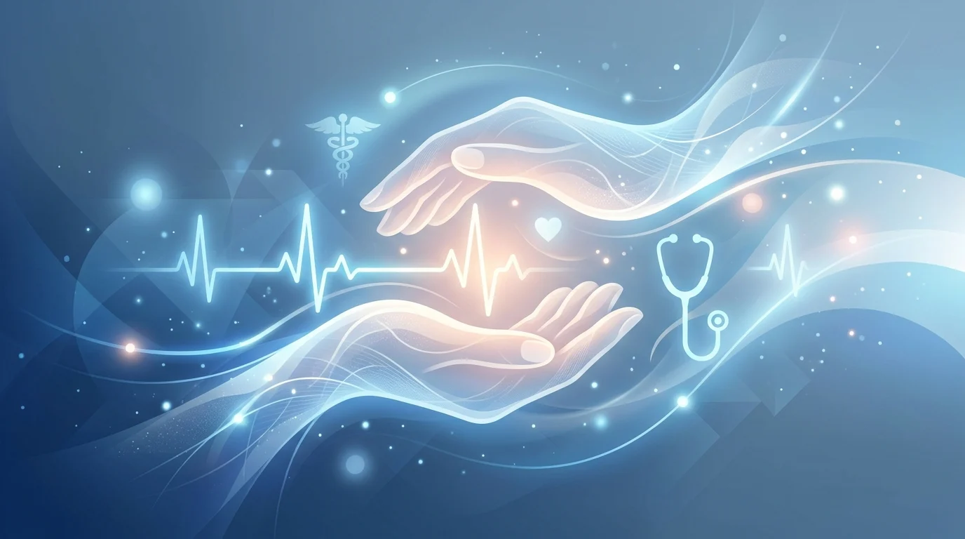 Abstract representation of healthcare and human-centric professions.