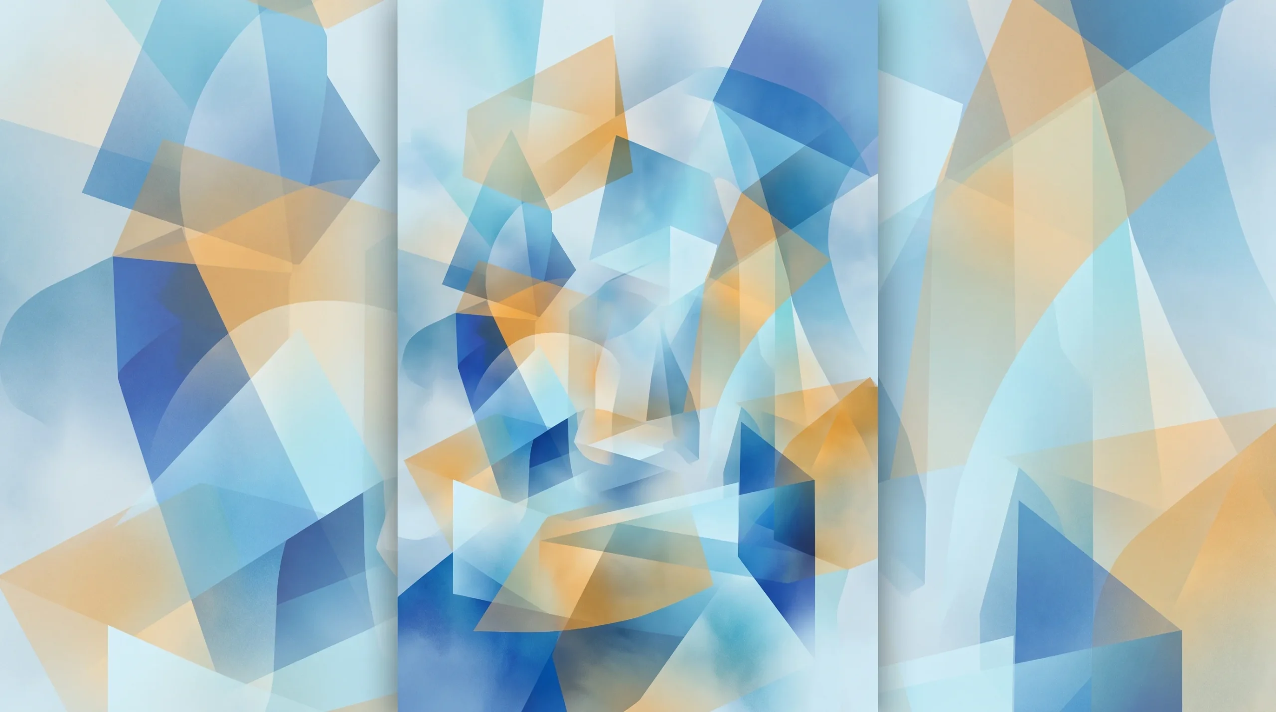 A conceptual abstract illustration of a calm internal landscape.