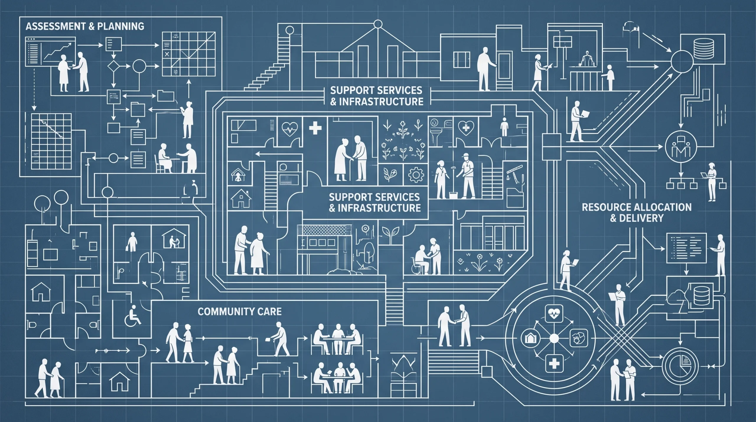 Conceptual illustration of a blueprint for a national care system.