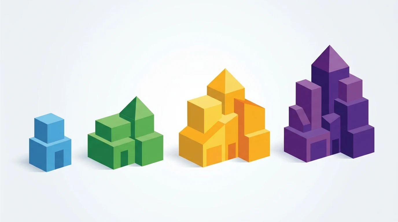 Conceptual graphic of residential property tiers.