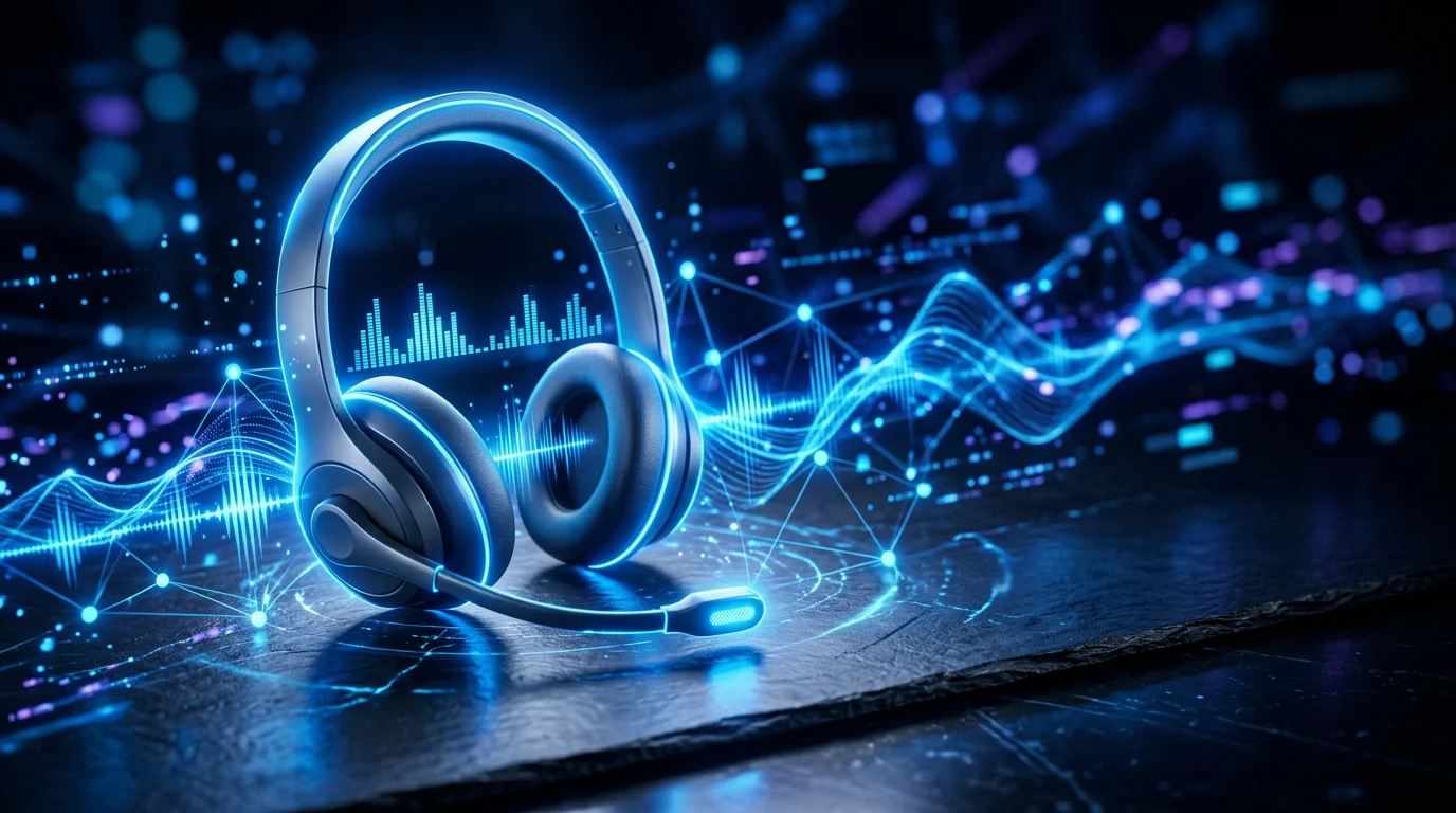 Conceptual illustration of a gaming headset representing proximity chat.