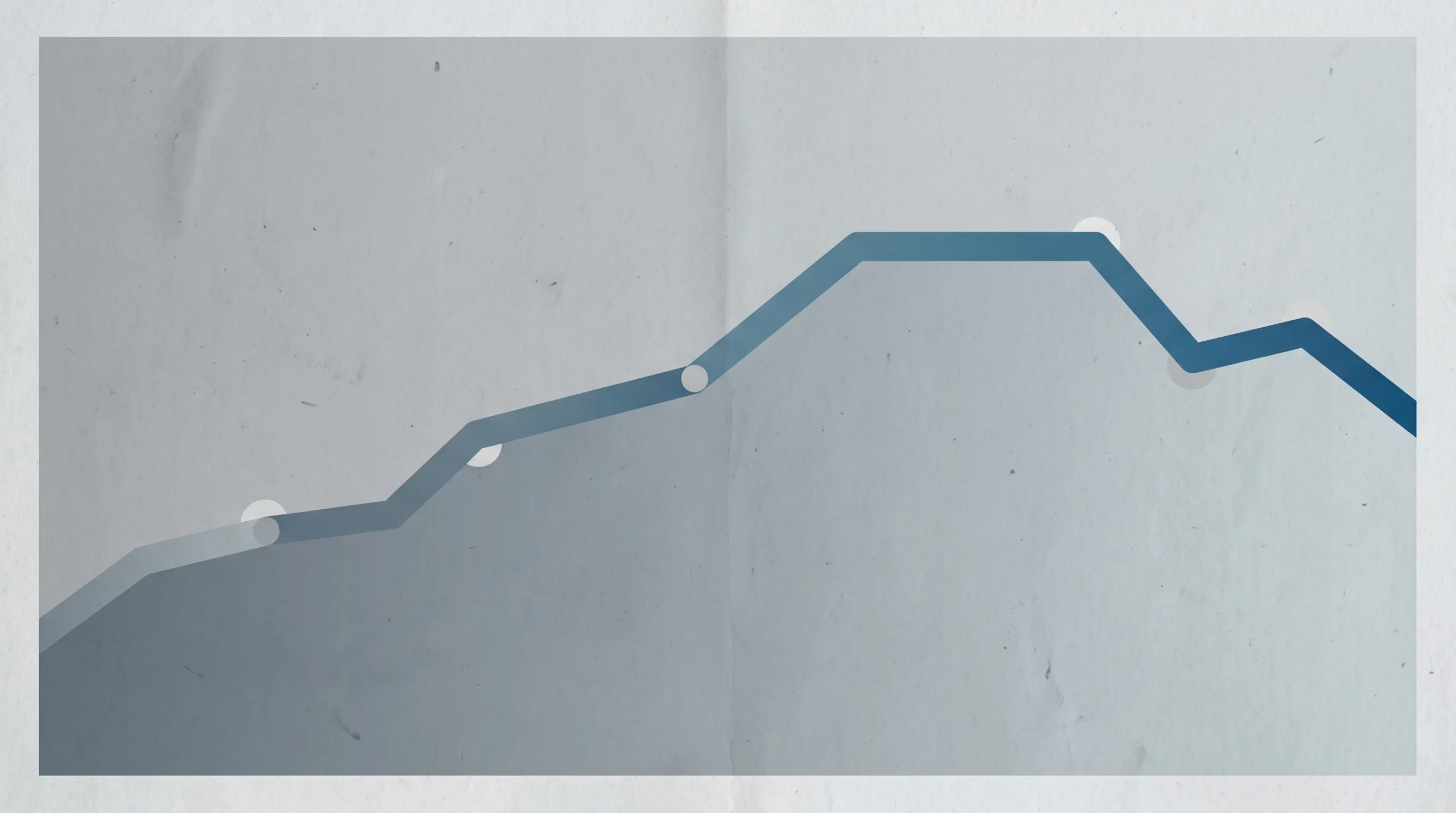 A conceptual illustration of a financial graph showing a downward trend.